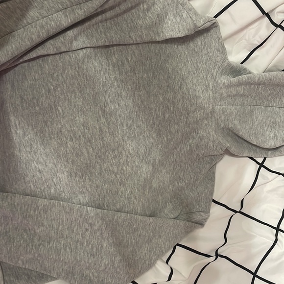 grey los angelos cropped hoodie - Picture 3 of 5
